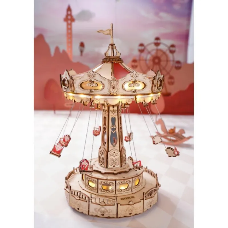 Otras marcas Robotime Swing Ride Maqueta de Madera> Construcción|Fan Zone