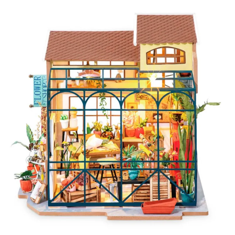 Otras marcas Robotime Tienda de Flores de Emily Maqueta> Construcción|Fan Zone