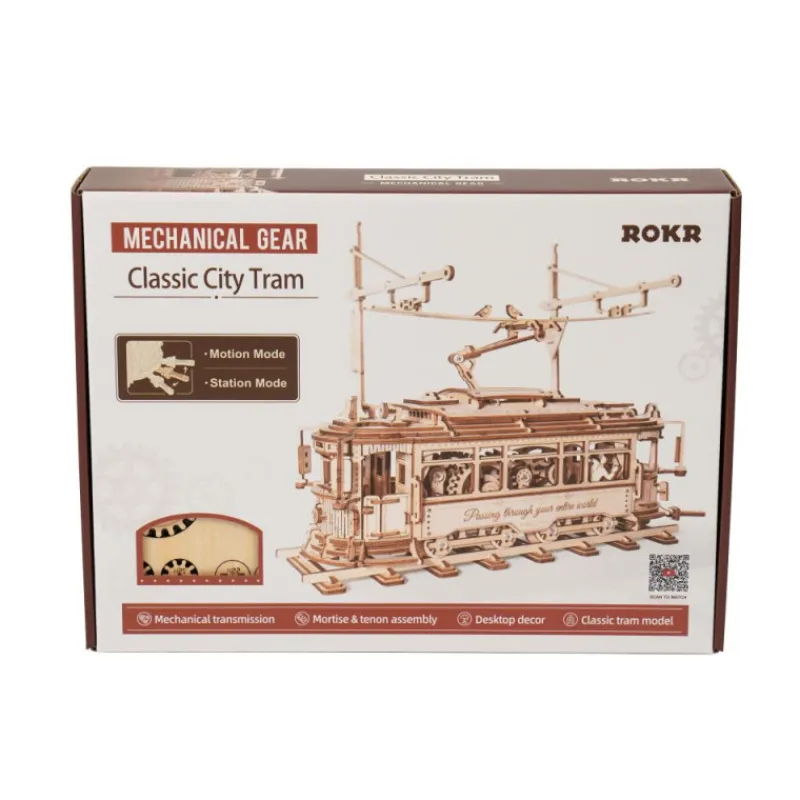 Robotime Tranvía Clásico Maqueta de Madera> Construcción|Fan Zone
