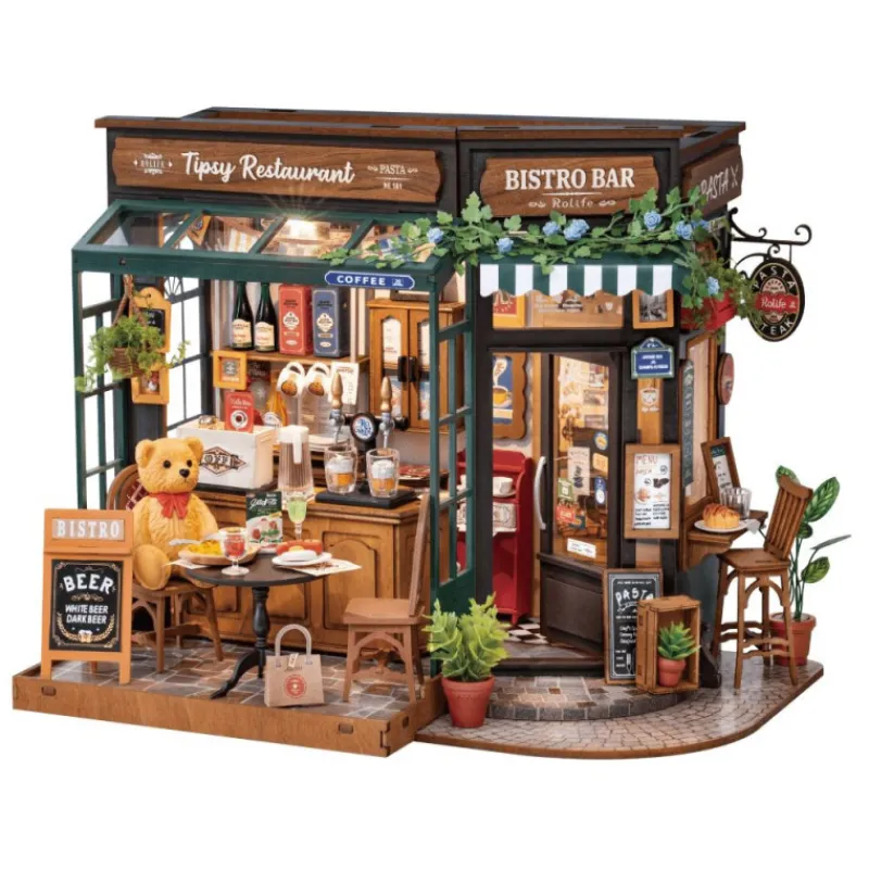 Rolife Tipsy Restaurant Maqueta de Madera> Construcción|Fan Zone