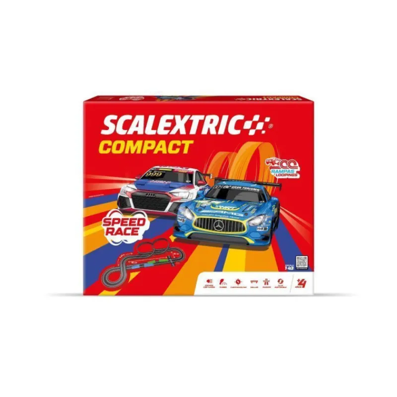 Otras marcas Scalextric Compact Speed Race Circuito Escala 1:43> Vehículos Y Pistas