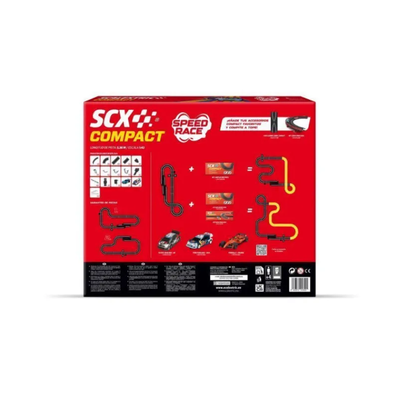 Otras marcas Scalextric Compact Speed Race Circuito Escala 1:43> Vehículos Y Pistas