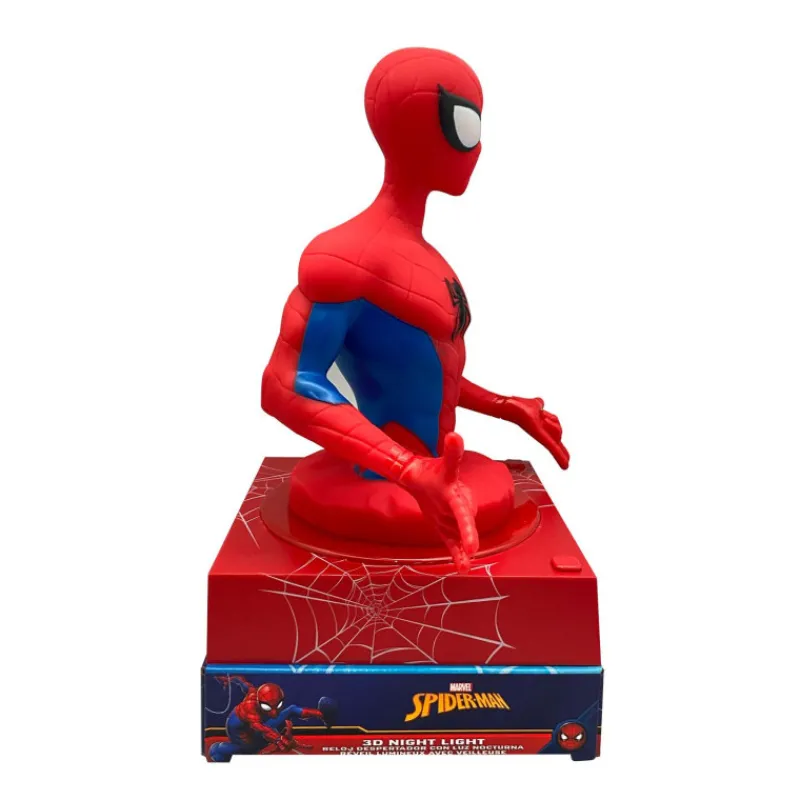 Spider-man Lámpara 3D con Despertador y Fecha> Imitación