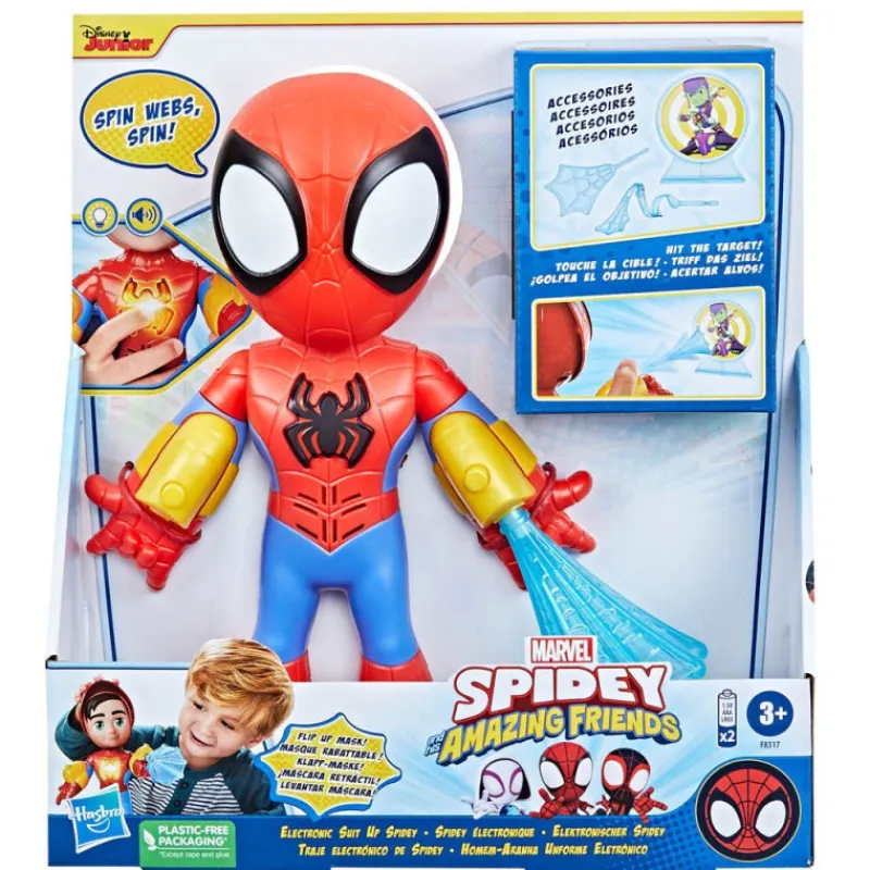 Spidey and his amazing friends Traje Electrónico de Spidey> Figuras Acción