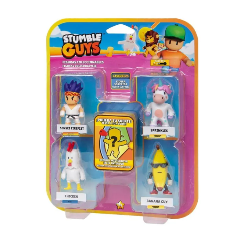 Otras marcas Stumble Guys Pack 5 Figuras Acción Varios Modelos> Fan Zone|Figuras Acción