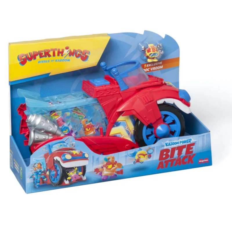 Superthings Kazoom Power Bite Attack> Figuras Acción|Vehículos Y Pistas