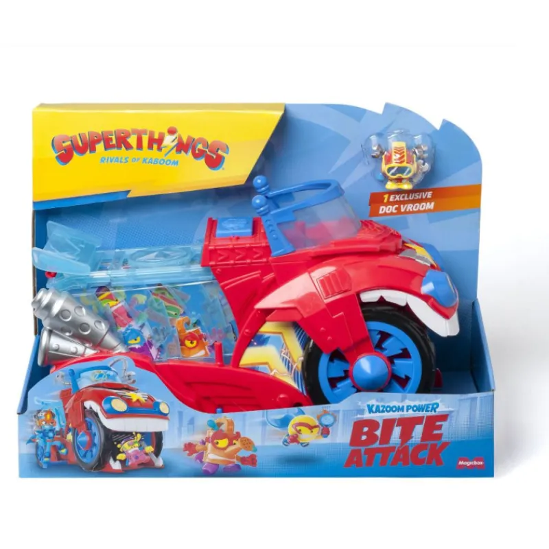 Superthings Kazoom Power Bite Attack> Figuras Acción|Vehículos Y Pistas