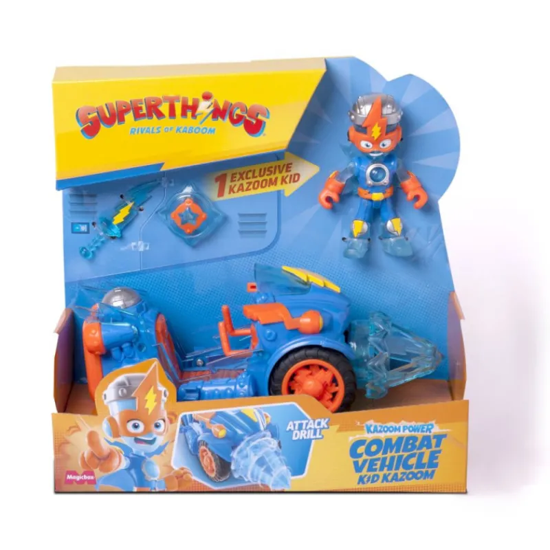 Superthings Kazoom Power Combat Vehicle> Figuras Acción|Vehículos Y Pistas