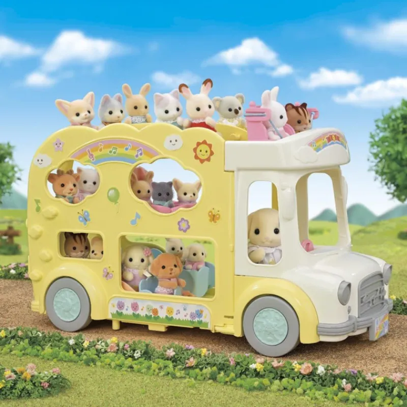 Sylvanian families Autobús Arcoíris De La Guardería> Figuras Acción