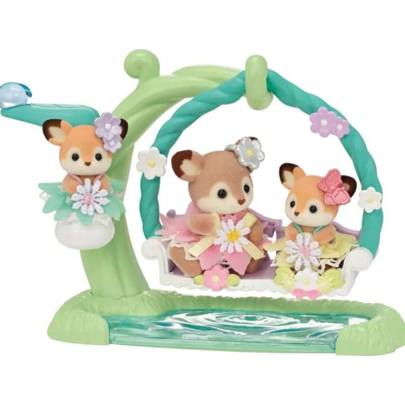 Sylvanian families Bebé Ciervo Columpio Floral> Figuras Acción