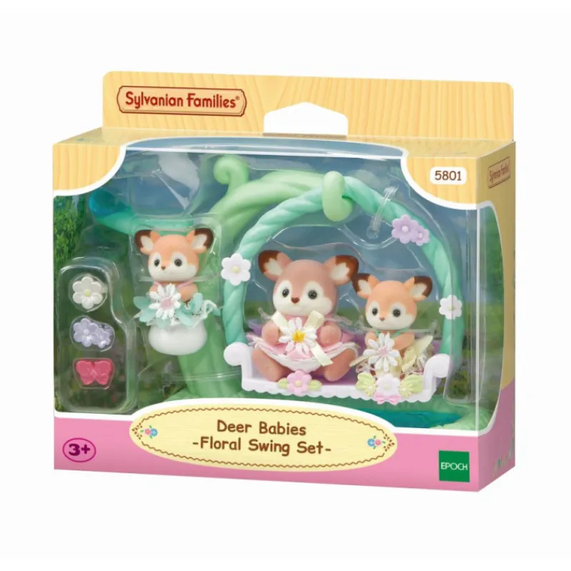 Sylvanian families Bebé Ciervo Columpio Floral> Figuras Acción