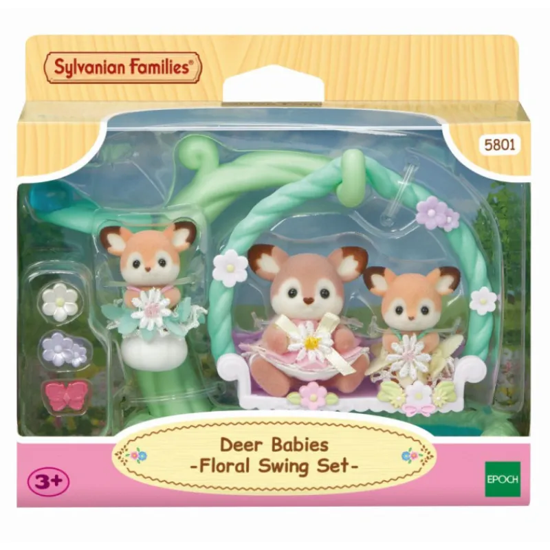 Sylvanian families Bebé Ciervo Columpio Floral> Figuras Acción