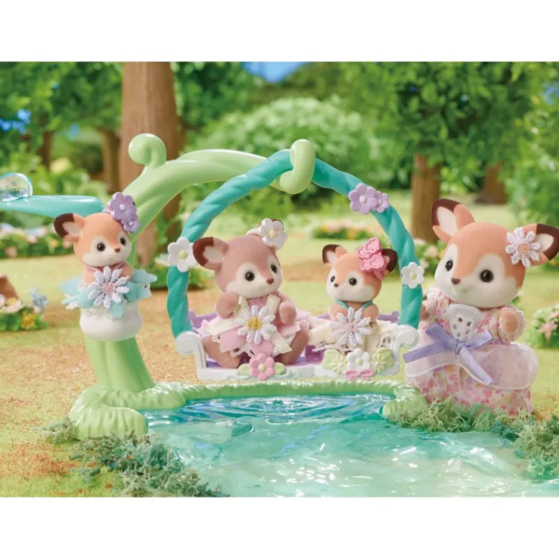 Sylvanian families Bebé Ciervo Columpio Floral> Figuras Acción