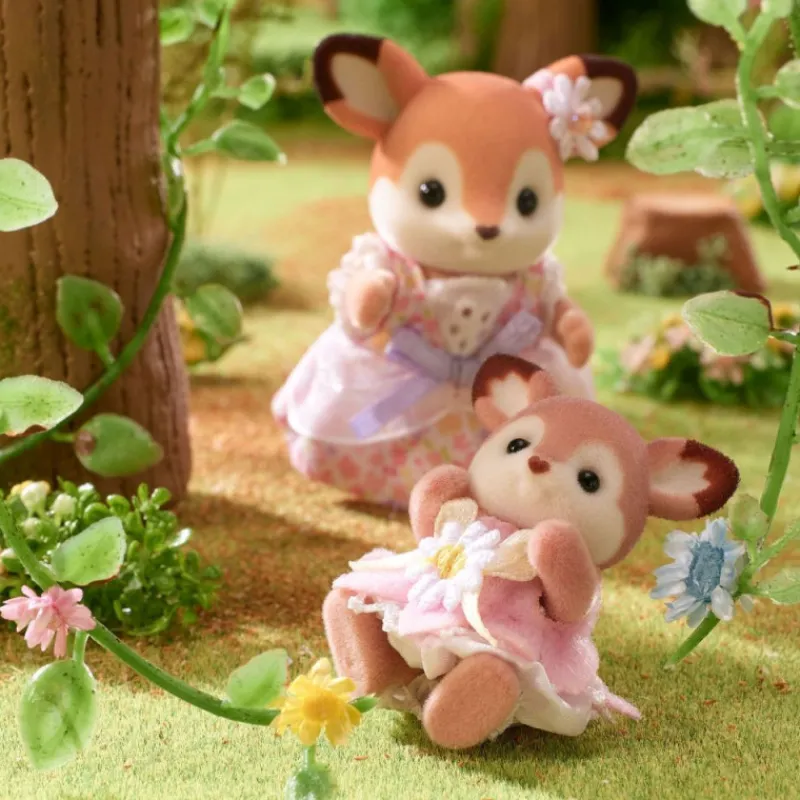 Sylvanian families Bebé Ciervo Columpio Floral> Figuras Acción