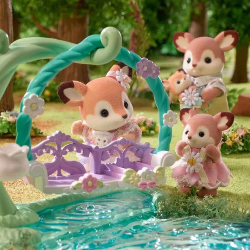 Sylvanian families Bebé Ciervo Columpio Floral> Figuras Acción