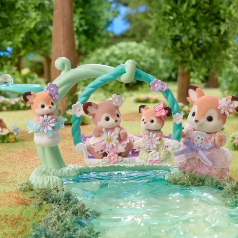 Sylvanian families Bebé Ciervo Columpio Floral> Figuras Acción