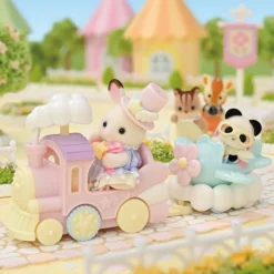 Sylvanian families Crème Chocolate en Tren y Erin Panda en Avión><noscript><img width=
