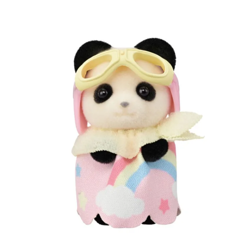 Sylvanian families Crème Chocolate en Tren y Erin Panda en Avión> Figuras Acción