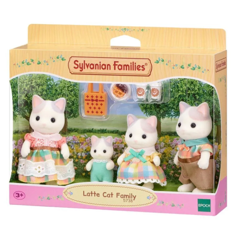 Sylvanian families Familia Gato Latte> Figuras Acción