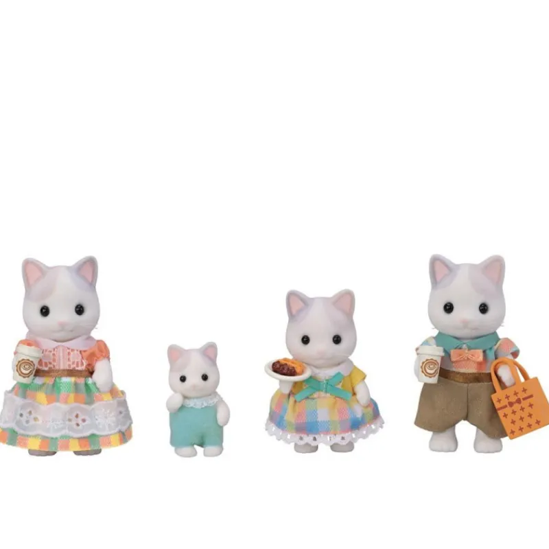 Sylvanian families Familia Gato Latte> Figuras Acción