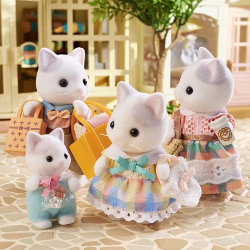 Sylvanian families Familia Gato Latte> Figuras Acción