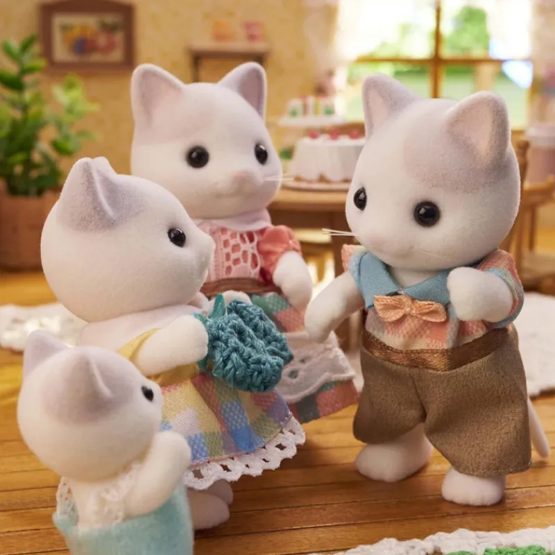 Sylvanian families Familia Gato Latte> Figuras Acción