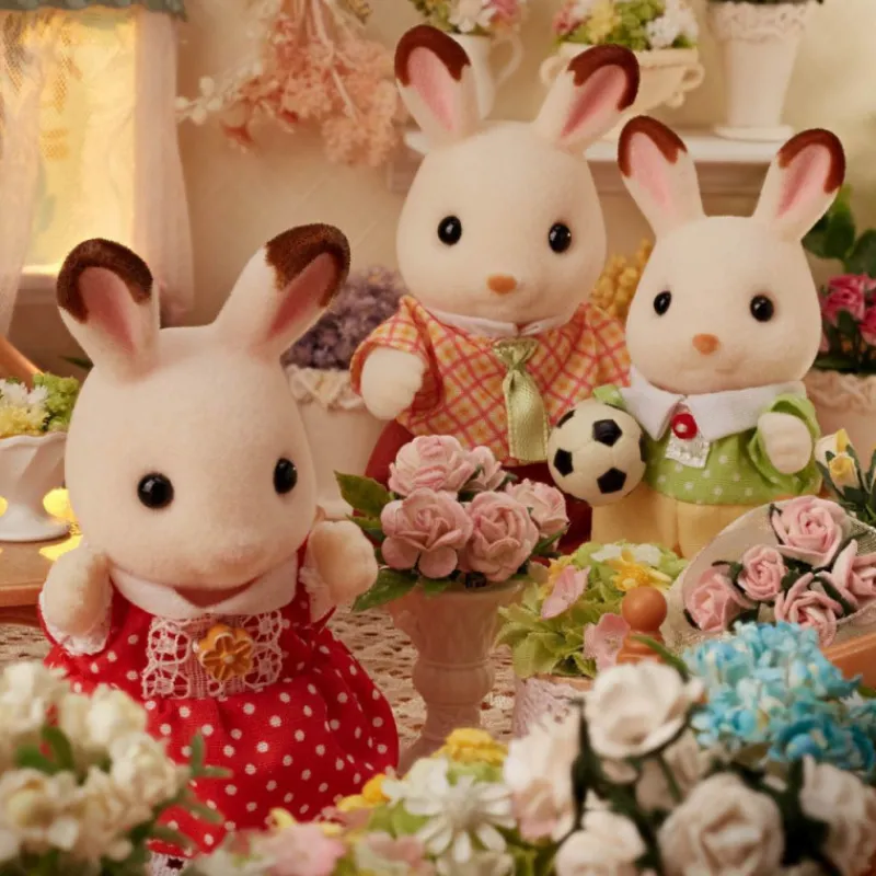 Sylvanian families Familia Conejo Chocolate> Figuras Acción