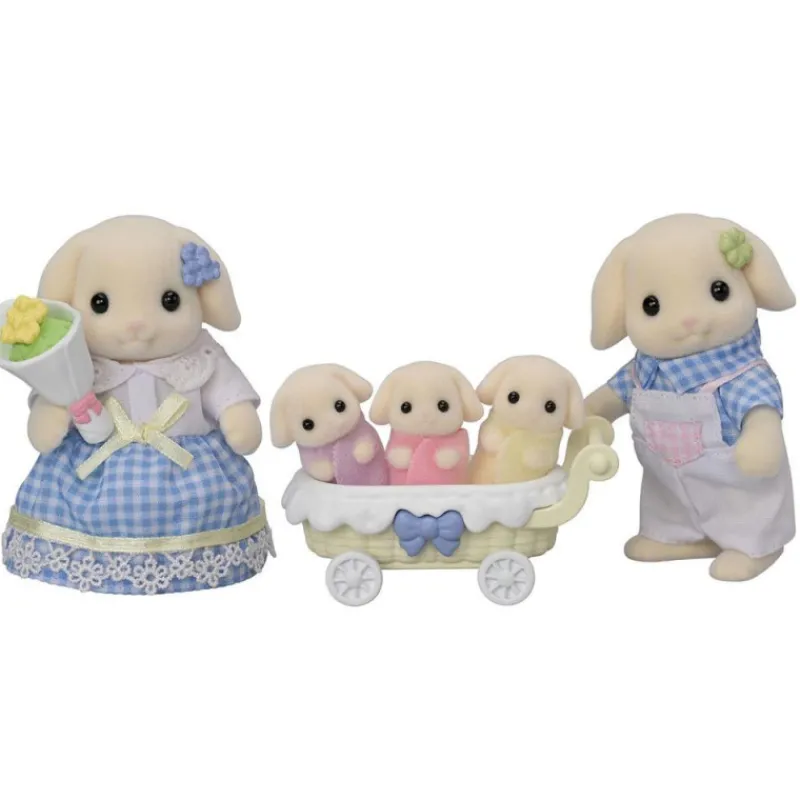 Sylvanian families Familia Conejo Flor> Figuras Acción
