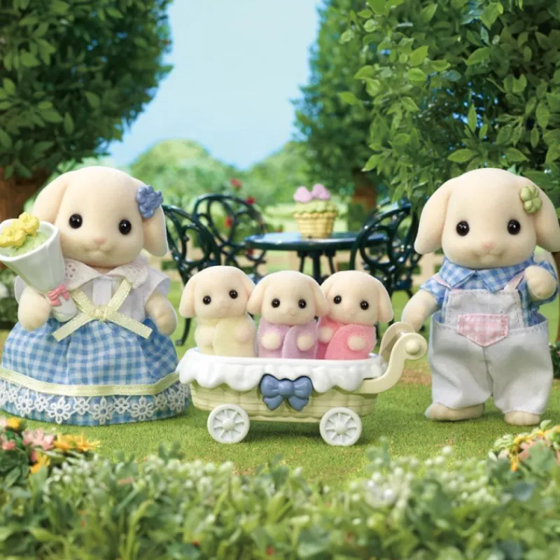 Sylvanian families Familia Conejo Flor> Figuras Acción