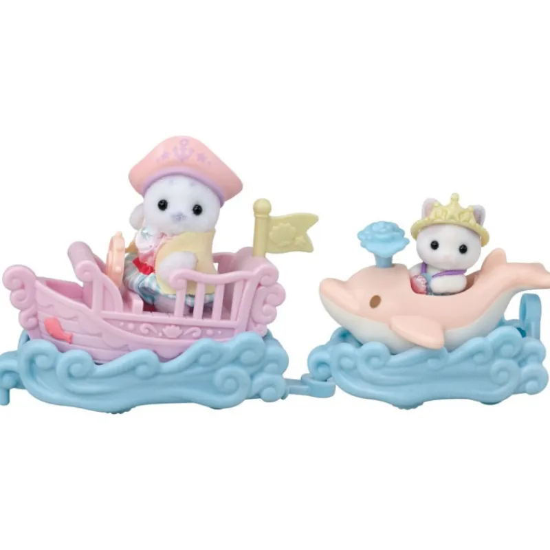 Sylvanian families Puffy Foca y Cara Latte Surcan las Olas> Figuras Acción