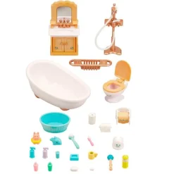 Sylvanian families Set Baño Country> Figuras Acción