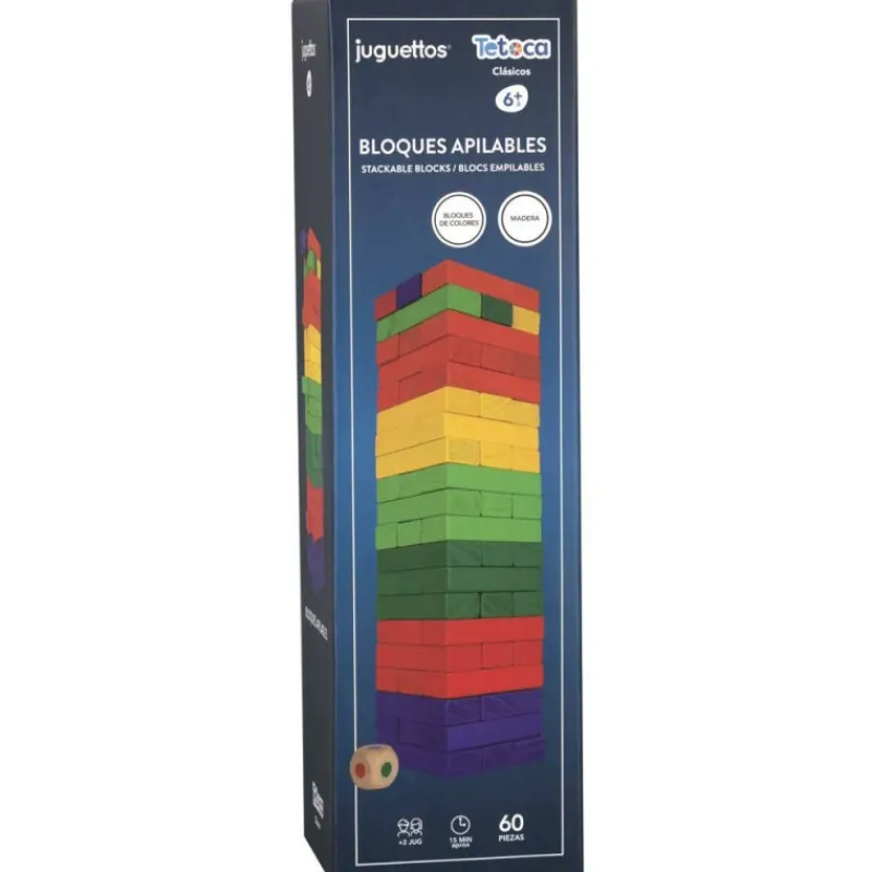 Tetoca Bloques Apilables de Colores> Juegos De Mesa|Juguetes Educativos