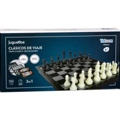Tetoca Clásicos de Viaje 3 en 1> Juegos De Mesa