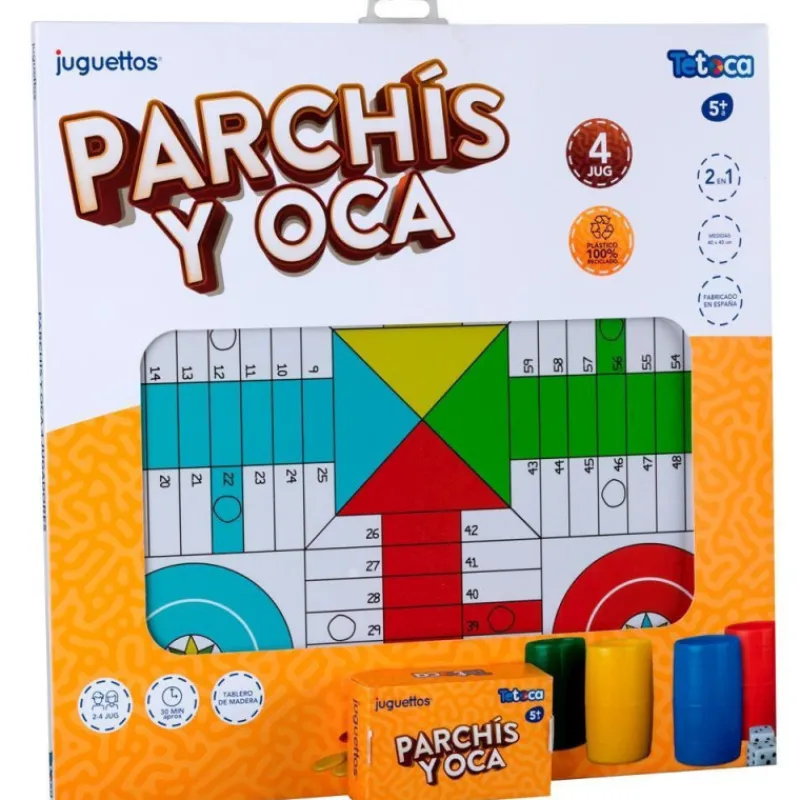 Tetoca Parchís y Oca 4 Jugadores 40 cm> Juegos De Mesa