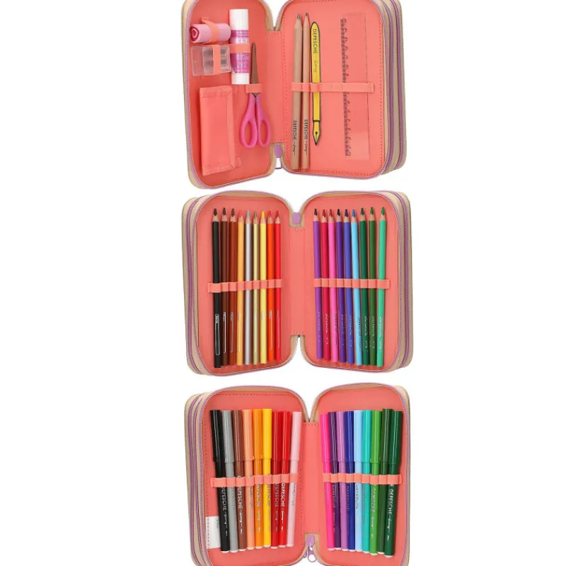 Topmodel Estuche Triple Girl Power> Vuelta Al Cole