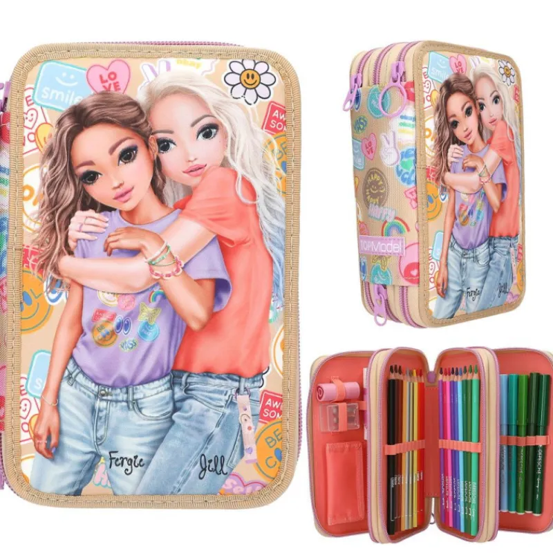 Topmodel Estuche Triple Girl Power> Vuelta Al Cole
