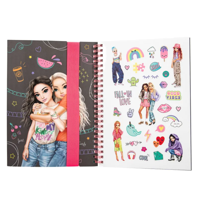 Topmodel Neon Doodle Book Cuaderno para Colorear con Rotuladores de Gel> Creativos
