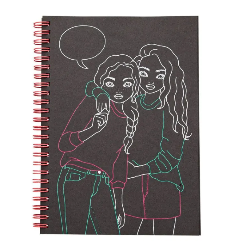 Topmodel Neon Doodle Book Cuaderno para Colorear con Rotuladores de Gel> Creativos