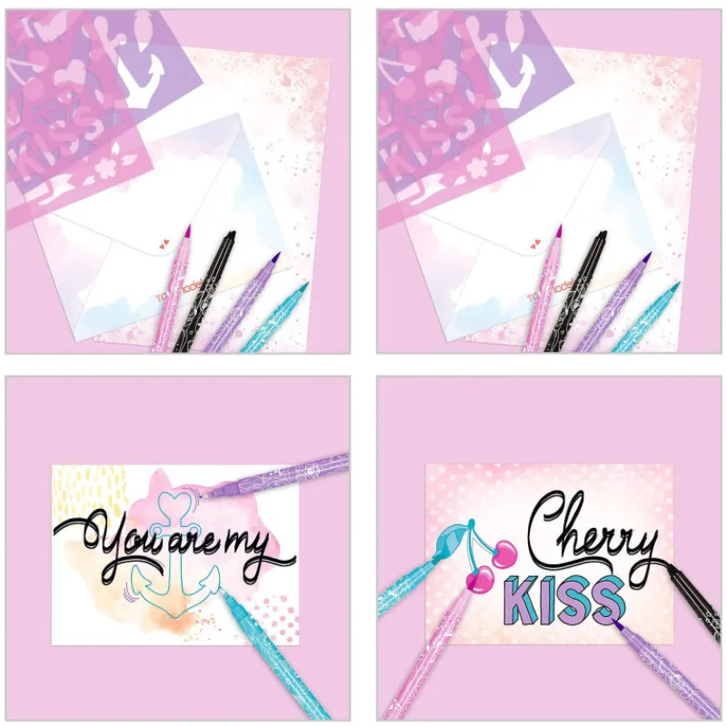 Topmodel Set de Cartas y Letetring> Creativos