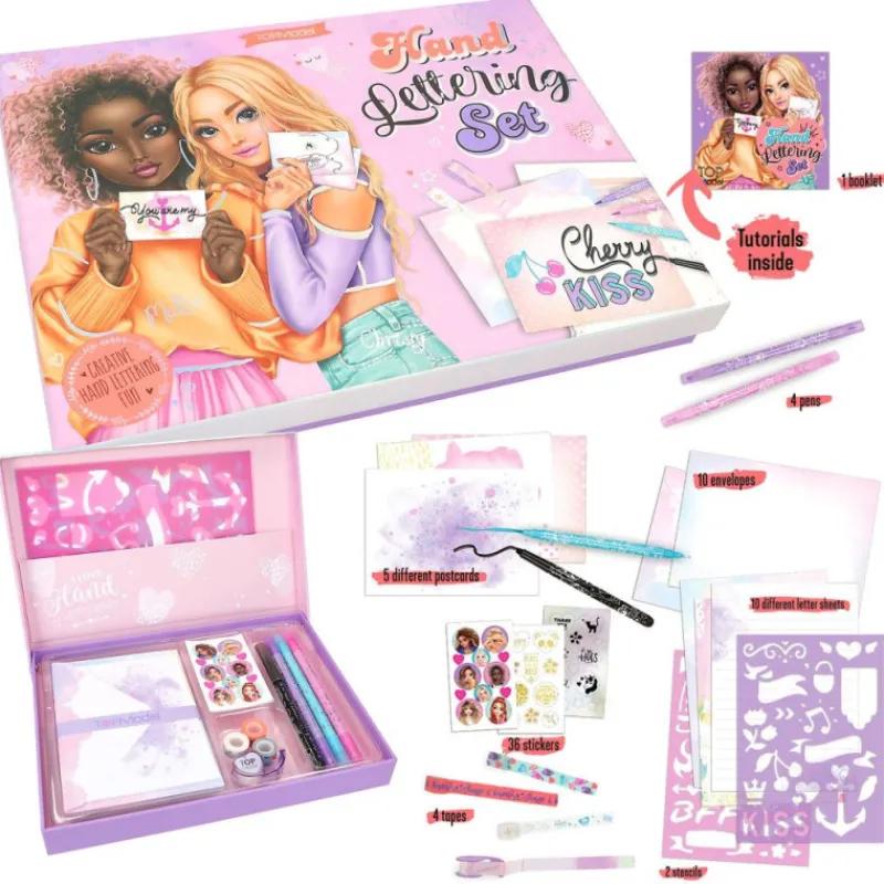 Topmodel Set de Cartas y Letetring> Creativos