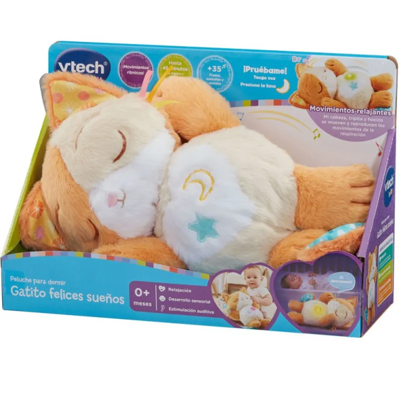 Vtech Baby Peluche para Dormir Gatito Felices Sueños> Peluches