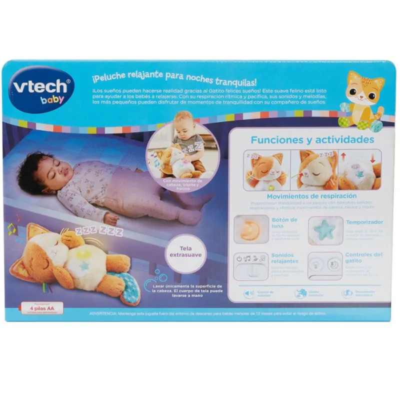 Vtech Baby Peluche para Dormir Gatito Felices Sueños> Peluches
