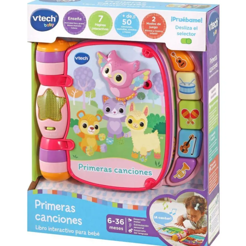 Vtech Baby Primeras Canciones Rosa Libro Interactivo para Bebés> Primera Infancia