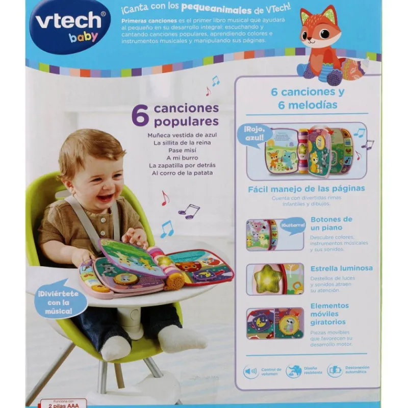 Vtech Baby Primeras Canciones Rosa Libro Interactivo para Bebés> Primera Infancia