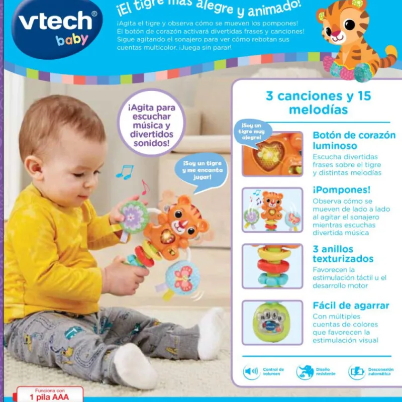 Vtech Baby Sonajero Musical Baby Tigre> Primera Infancia