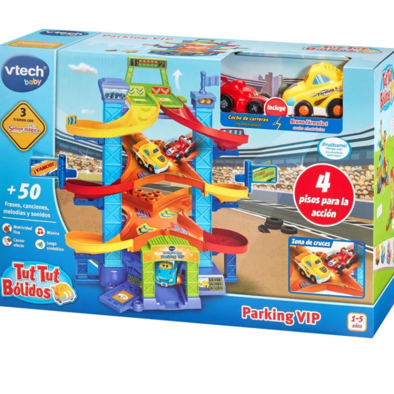 Tut tut bolidos VTech Baby Tut Tut Bólidos Parking VIP con Bruno F1> Vehículos Y Pistas