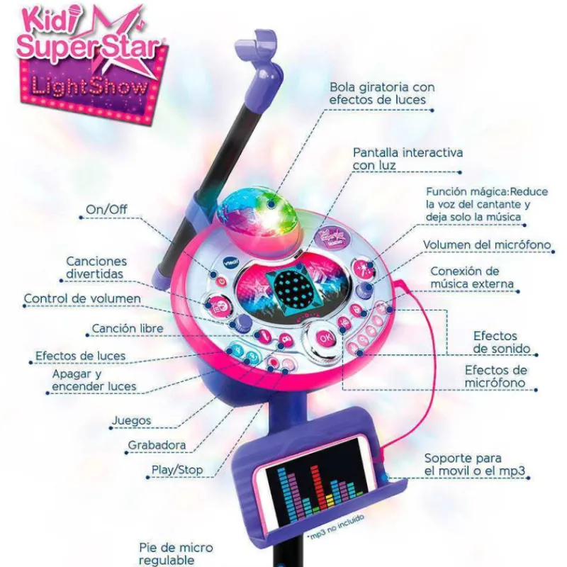 Kidizoom VTech Kidi SuperStar LightShow> Juguetes Electrónicos