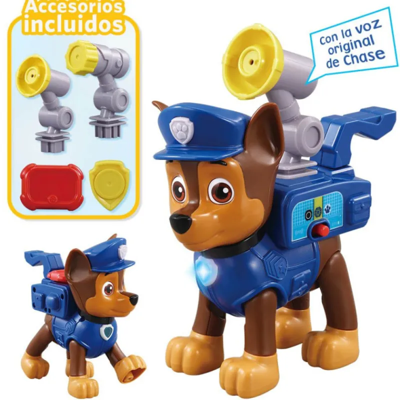Paw patrol VTech Chase Mascota Interactiva ¡Al Rescate!> Figuras Acción