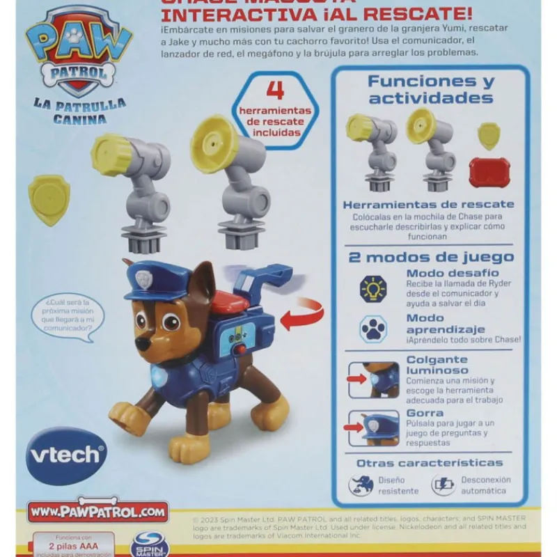 Paw patrol VTech Chase Mascota Interactiva ¡Al Rescate!> Figuras Acción