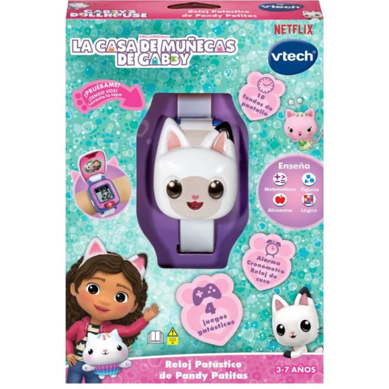 Vtech Reloj Patástico de Pandy Patitas La casa de Muñecas de Gabby> Juguetes Electrónicos